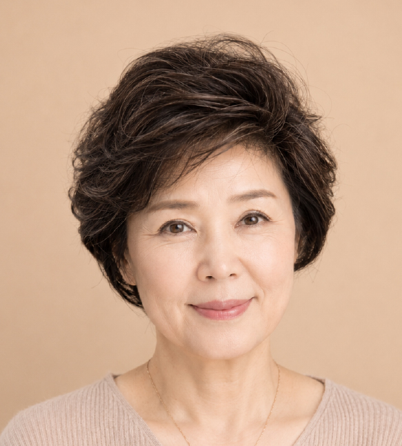 실버 그레이 전체가발